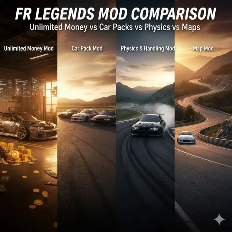 FR Legends Mods Comparison